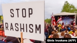 Протесты против российского вторжения в Украину в Латвии в 2022 году