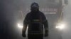 Ukraine -- Rescue workers at the site of Russian strike, Kyiv, 7Apr2025