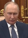 Путин на встрече с губернаторов ЕАО Марией Костюк в Кремле, 20 августа 2025 года
